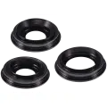 Back Camera Lens With Bracket & Bezel Compatible For iPhone 11 Pro / Pro Max (3 Piece Set) (Real Sapphire / Premium) (Black)