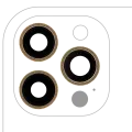 Back Camera Lens With Bracket & Bezel Compatible For iPhone 12 Pro Max (3 Piece Set)  (Real Sapphire / Premium)(Gold)
