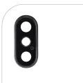 Back Camera Lens With Bracket & Bezel Compatible For iPhone XS / XS Max (Aftermarket Plus) (Silver) (10 Pack)