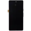 OLED Assembly With Frame (With Finger Print Scanner) Compatible For Google Pixel 7a 5G (Refurbished) (Charcoal)