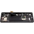 OLED Assembly With Frame (With Finger Print Scanner) Compatible For Google Pixel 7a 5G (Refurbished) (Charcoal)