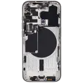 Back Housing W/ Small Pre-Installed Compatible For iPhone 15 Pro (US Version) (Used OEM Pull: Grade B) (White Titanium)