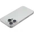 Back Housing W/ Small Pre-Installed Compatible For iPhone 15 Pro (US Version) (Used OEM Pull: Grade B) (White Titanium)