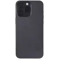 Back Housing W/ Small Pre-Installed Compatible For iPhone 15 Pro Max (US Version) (Used OEM Pull: Grade B) (Black Titanium)