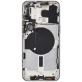 Back Housing W/ Small Pre-Installed Compatible For iPhone 15 Pro Max (US Version) (Used OEM Pull: Grade B) (White Titanium)