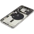 Back Housing W/ Small Pre-Installed Compatible For iPhone 15 Pro Max (US Version) (Used OEM Pull: Grade B) (White Titanium)