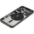 Back Housing W/ Small Pre-Installed Compatible For iPhone 15 Pro (US Version) (Used OEM Pull: Grade A) (Black Titanium)