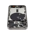 Back Housing W/ Small Pre-Installed Compatible For iPhone 15 Pro (US Version) (Used OEM Pull: Grade A) (Natural Titanium)