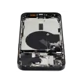 Back Housing W/ Small Pre-Installed Compatible For iPhone 15 Pro Max (US Version) (Used OEM Pull: Grade A) (Black Titanium)