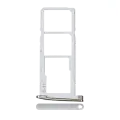 Dual Sim Card Tray Compatible For Motorola Moto G6 (XT1925 / 2018) (Silver)