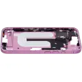 Mid-Frame Housing With Power And Volume Button Compatible For iPhone 16 (US Version) (Used OEM Pull: Grade A) (Pink)