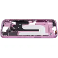 Mid-Frame Housing With Power And Volume Button Compatible For iPhone 16 (US Version) (Used OEM Pull: Grade A) (Pink)
