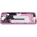 Mid-Frame Housing With Power And Volume Button Compatible For iPhone 16 Plus (US Version) (Used OEM Pull: Grade A) (Pink)