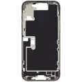 Mid-Frame Housing With Power And Volume Button Compatible For iPhone 16 Pro max (US Version) (Used OEM Pull: Grade A) (Natural Titanium)