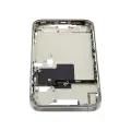 Mid-Frame Housing With Power And Volume Button Compatible For iPhone 16 Pro max (US Version) (Used OEM Pull: Grade A) (Natural Titanium)
