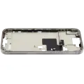 Mid-Frame Housing With Power And Volume Button Compatible For iPhone 16 Pro max (US Version) (Used OEM Pull: Grade A) (Natural Titanium)