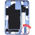 Mid-Frame Housing With Power And Volume Button Compatible For iPhone 16 Plus (US Version) (Used OEM Pull: Grade A) (Ultramarine)