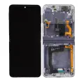 Inner OLED Assembly With Frame Compatible For Samsung Galaxy Z Flip 4 5G (US & International) (Used OEM Pull: Grade A) (Bora Purple)