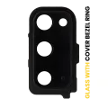 Back Camera Lens With Cover Bezel Ring Compatible For Samsung Galaxy S20 / S20 5G (Cosmic Black)