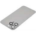 Back Glass With Steel Plate With MagSafe Magnet Pre-Installed Compatible For iPhone 15 Pro Max (No Logo) (Natural Titanium)