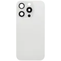 Back Glass w/ MagSafe Magnet For iPhone 15 Pro (Aftermarket) (White Titanium) (No Logo)