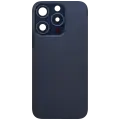 Back Glass With Steel Plate With MagSafe Magnet Pre-Installed Compatible For iPhone 15 Pro (No Logo) (Blue Titanium)