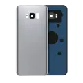 Back Cover Glass With Camera Lens Compatible For Samsung Galaxy S8 (No Logo) (Aftermarket Plus) (Arctic Silver)