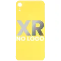 Back Cover Glass Compatible For iPhone XR (No Logo) (Yellow)