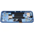 OLED Assembly With Frame (With Finger Print Scanner) Compatible For Google Pixel 8A (Refurbished) (Bay)