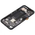 OLED Assembly With Frame (With Finger Print Scanner) Compatible For Google Pixel 8A (Refurbished) (Obsidian)
