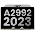 Complete LCD Display Assembly For MacBook Pro 14" A2992 (2023)  (Used OEM Pull: Grade A) (Space Black)