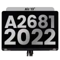 Complete LCD Display Assembly Compatible For MacBook Air 13" (A2681 / Mid 2022) (Used OEM Pull: Grade B) (Space Gray)