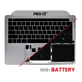 Top Case Assembly With Battery And Keyboard Compatible MacBook Pro 13" (A2289 / Early 2020) (US Keyboard) (Used OEM Pull: Grade A) (Space Gray)
