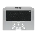 Top Case With Keyboard Compatible For MacBook Pro 16" (A2485 / Late 2021) / (A2780 / Late 2023) (US Keyboard) (Space Gray)