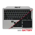 Top Case Assembly With Battery And Keyboard Compatible For MacBook Pro 13" (A2338 / Late 2020) (Space Gray) (US Keyboard)