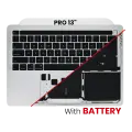 Top Case Assembly With Battery And Keyboard Compatible For MacBook Pro 13" (A2338 / Late 2020) (Silver) (US Keyboard)