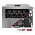 Top Case Assembly (With Battery And Keyboard) Compatible For MacBook Pro 15" Touch Bar (A1990 / Late 2018 / Early 2019) (Space Gray) (UK English)