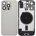 Back Glass w/ MagSafe Magnet For iPhone 16 Pro (Aftermarket) (Natural Titanium) (No Logo)