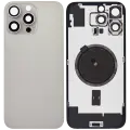 Back Glass w/ MagSafe Magnet For iPhone 16 Pro Max (Aftermarket) (Natural Titanium) (No Logo)