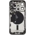 Back Housing W/ Small Pre-Installed Compatible For iPhone 15 Pro (International Version) (Used OEM Pull: Grade A) (Black Titanium)