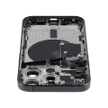 Back Housing W/ Small Pre-Installed Compatible For iPhone 15 Pro (International Version) (Used OEM Pull: Grade A) (Black Titanium)