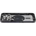 Back Housing W/ Small Pre-Installed Compatible For iPhone 15 Pro (International Version) (Used OEM Pull: Grade A) (Black Titanium)