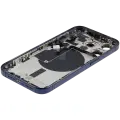 Back Housing W/ Small Pre-Installed Compatible For iPhone 15 Pro (International Version) (Used OEM Pull: Grade A) (Blue Titanium)