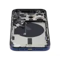 Back Housing W/ Small Pre-Installed Compatible For iPhone 15 Pro (International Version) (Used OEM Pull: Grade A) (Blue Titanium)