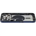 Back Housing W/ Small Pre-Installed Compatible For iPhone 15 Pro (International Version) (Used OEM Pull: Grade A) (Blue Titanium)