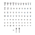 Complete Screw Set Compatible For iPhone 16 Pro