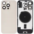 Back Glass With Steel Plate With MagSafe Magnet Pre-Installed Compatible For iPhone 16 Pro (Service Pack) (Desert Titanium) 