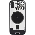 Back Glass With Steel Plate With MagSafe Magnet Pre-Installed Compatible For iPhone 16 Pro (Service Pack) (Black Titanium) 