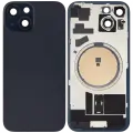 Back Glass With Steel Plate With MagSafe Magnet Pre-Installed Compatible For iPhone 15 (Service Pack) (Black)