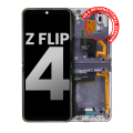 Inner OLED Assembly With Frame Compatible For Samsung Galaxy Z Flip 4 5G (US & International) (Used OEM Pull: Grade B/C) (Bora Purple)